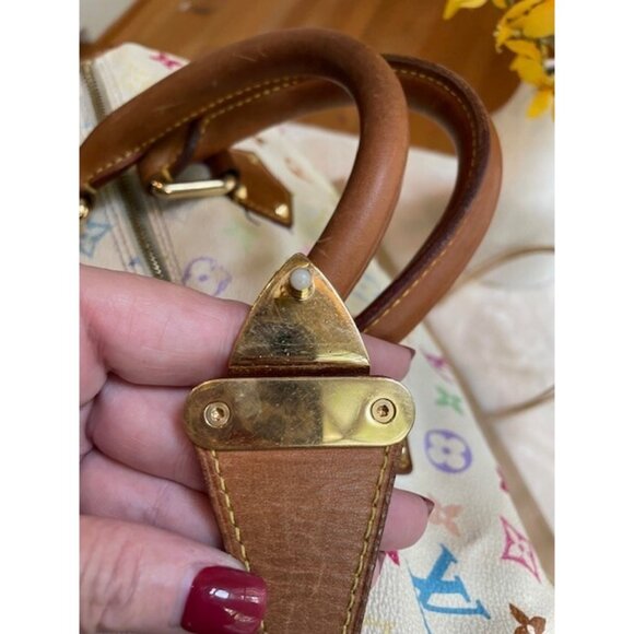 Authentic Vintage Louis Vuitton Speedy 30 Satchel Multicolor Canvas - Preowned - Picture 8 of 13